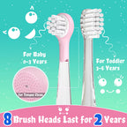 Kids Electric Toothbrush Child Dolphin Colorful Observing LED 2 Mins Smart Timer IPX7 Waterproof Teeth Cleaning