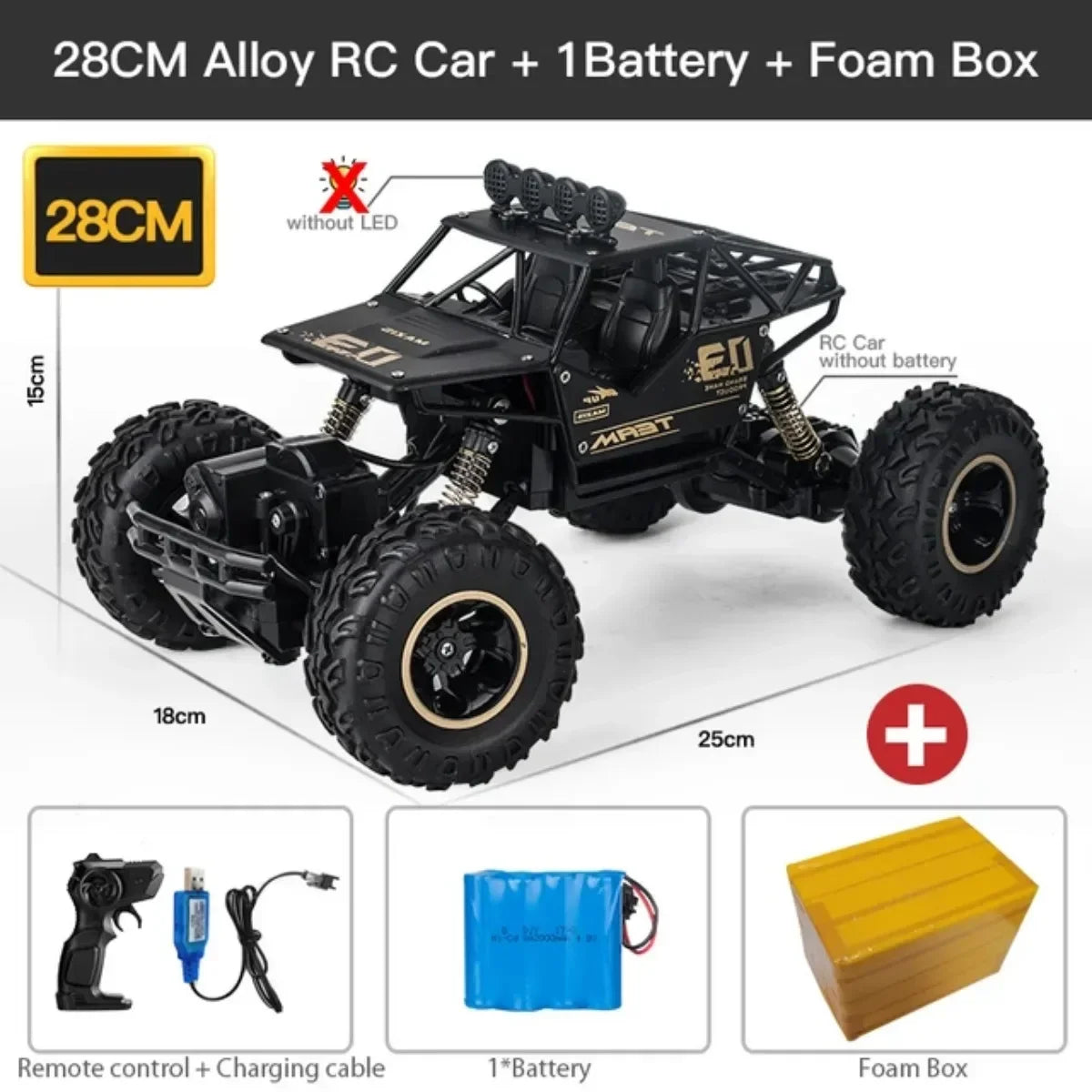 1:12 37Cm/1:16 28Cm 4WD RC Car Trucks High Speed 2.4G Radio Control Off-Road4X4 Vehicle Children Electric Car Kids Toys for Boys