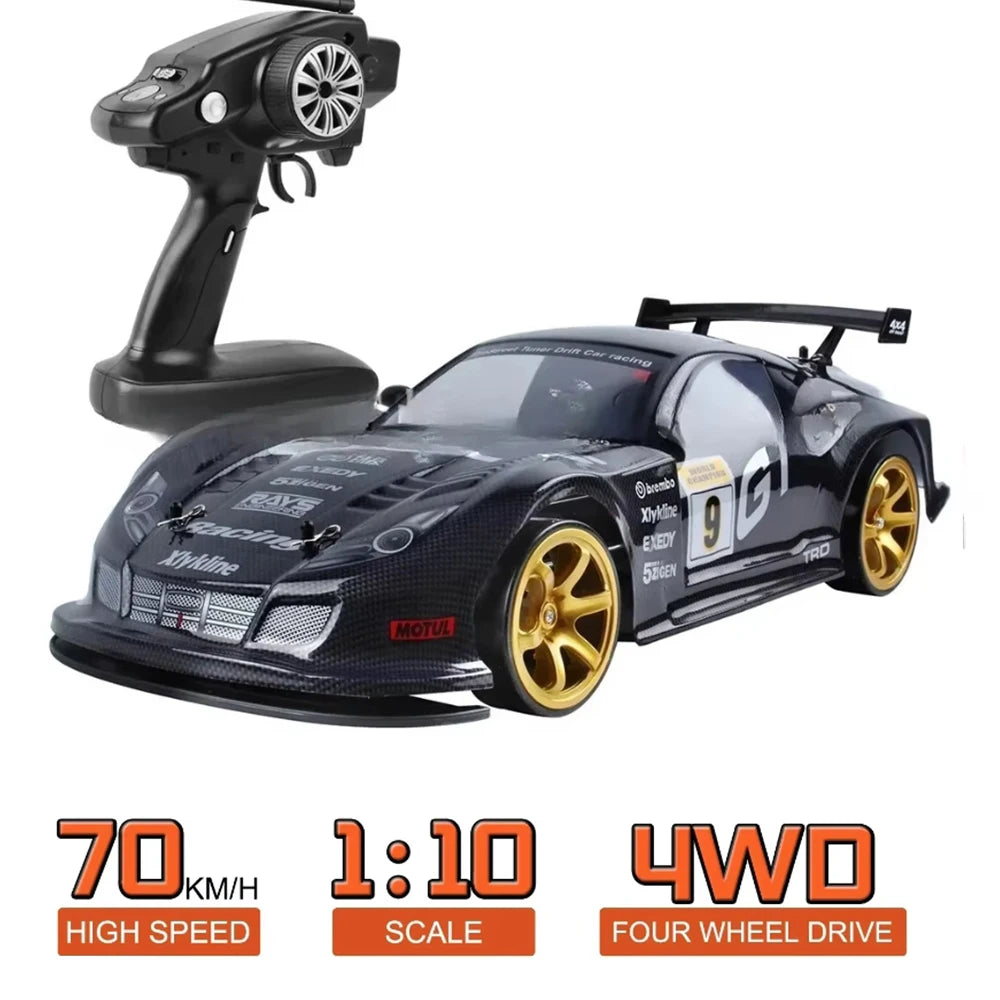 HOT 1:10 4Wd 70Km/H High Speed Drift Racing RC Car Simulation Gtr Car Toy Off-Road Rc Car Kids Toys