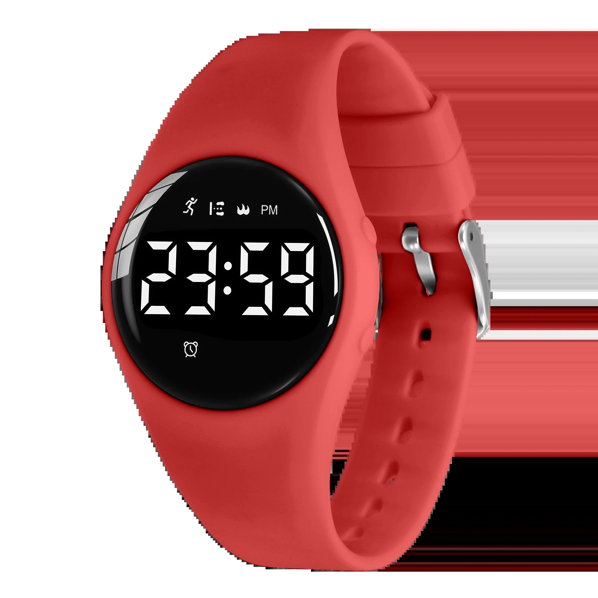 Kids Fitness Watch Digital Activity Tracker Watch for Kids Ages 3-12 Non-Bluetooth Alarm Count Steps Wrist Watch for Kids