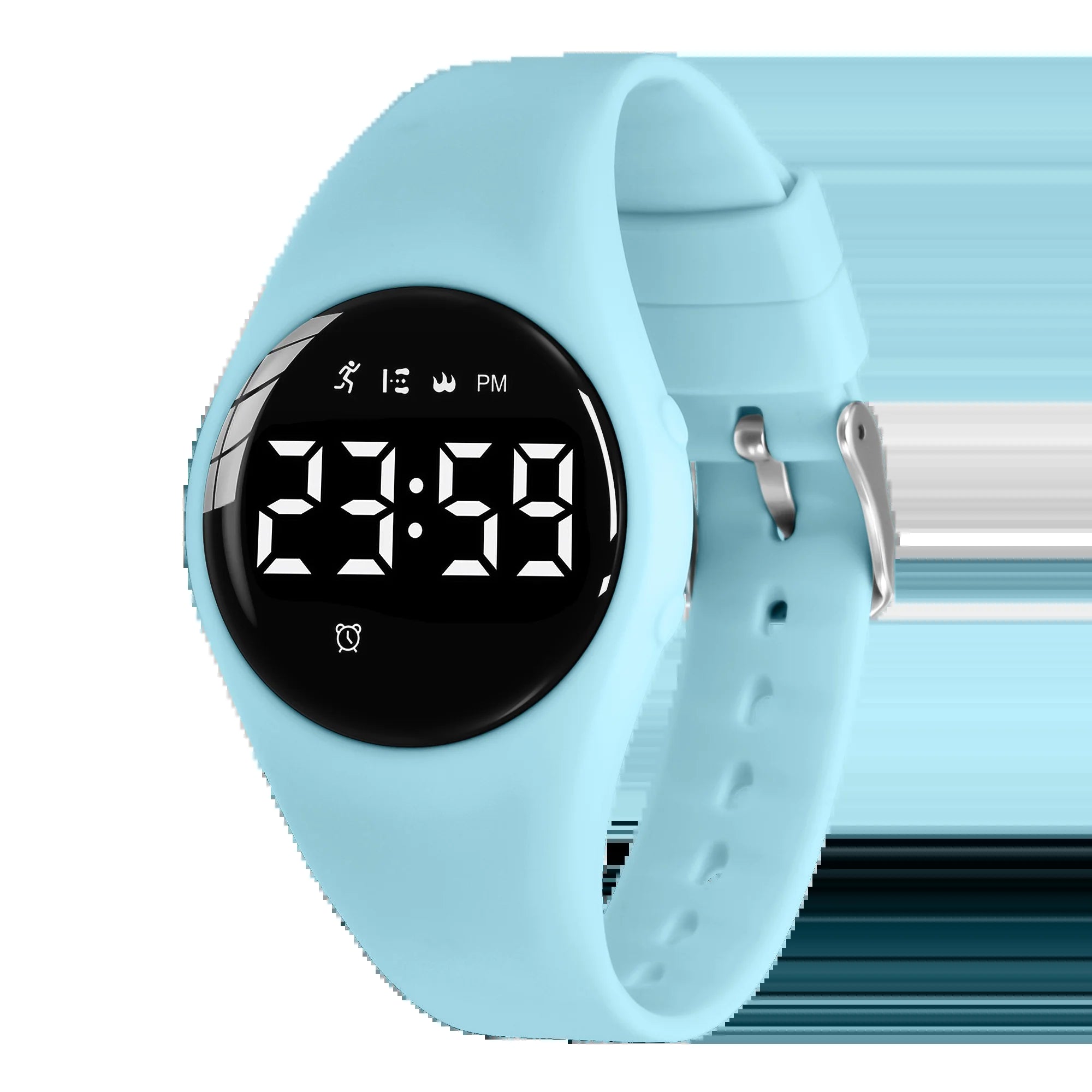 Kids Fitness Watch Digital Activity Tracker Watch for Kids Ages 3-12 Non-Bluetooth Alarm Count Steps Wrist Watch for Kids