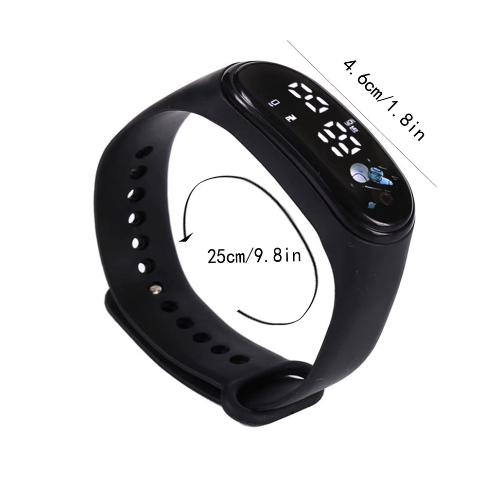 Kawaii Smart Watch for Kids Fashion Outdoor Waterproof Sports Kids' Watches Boy Girls Digital Watches Silicone Montre Enfant
