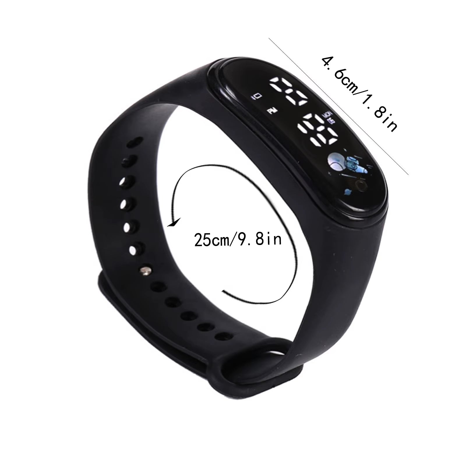 Kawaii Smart Watch for Kids Fashion Outdoor Waterproof Sports Kids' Watches Boy Girls Digital Watches Silicone Montre Enfant