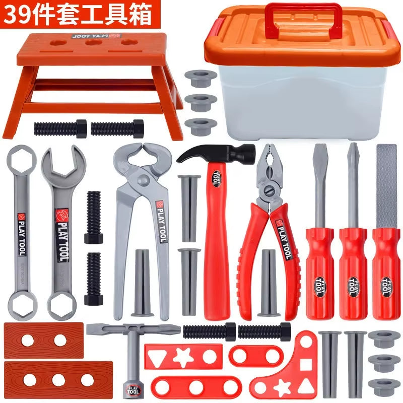 Kids Toolbox Kit Educational Toys Simulation Repair Tools Toys Learning Engineering Puzzle Toys Gifts Electric Drill Screwdrive