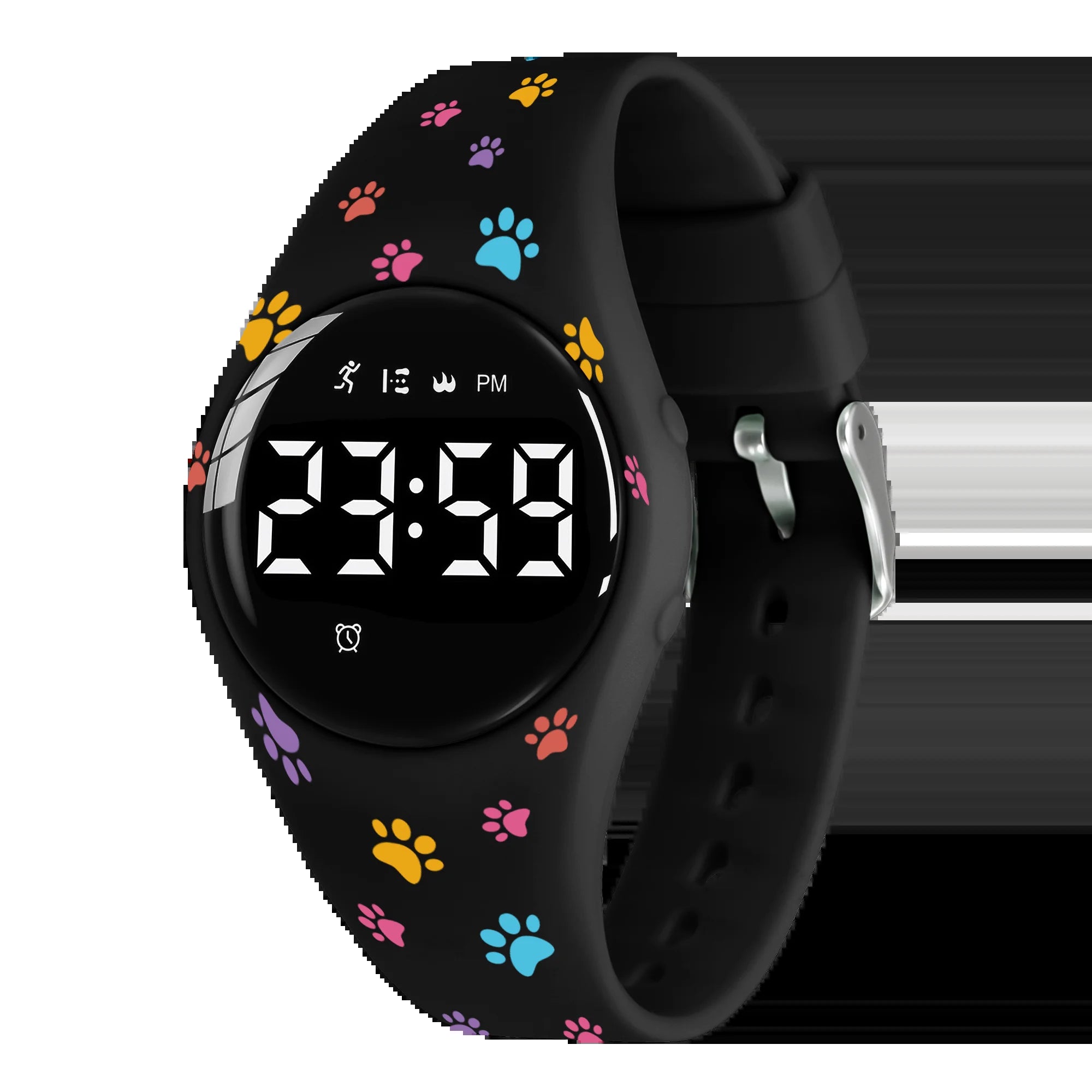 Kids Fitness Watch Digital Activity Tracker Watch for Kids Ages 3-12 Non-Bluetooth Alarm Count Steps Wrist Watch for Kids