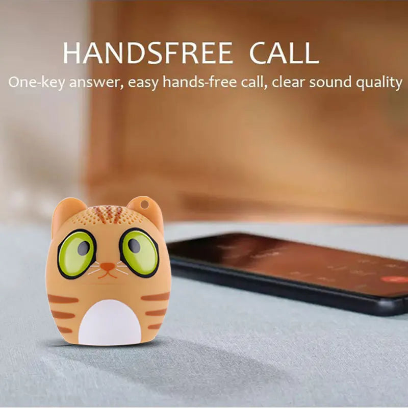 Mini Bluetooth Speaker 3W TWS Stereo Small Wireless Speaker Portable Animal Pet Micro Speaker Christmas