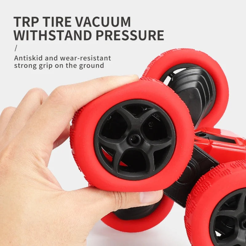 360-Degree Flipping Double-Sided Stunt Car 4WD High-Speed Cool Light Children'S Remote Control Car Toy Festival Gift