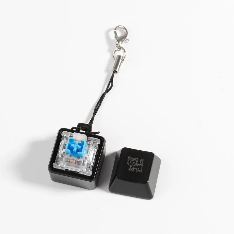 RGB Backlit Cherry MX Key Switch Shaft Tester Keychain Mechanical Keyboards Switch Testing Tool Stress Relief Toys
