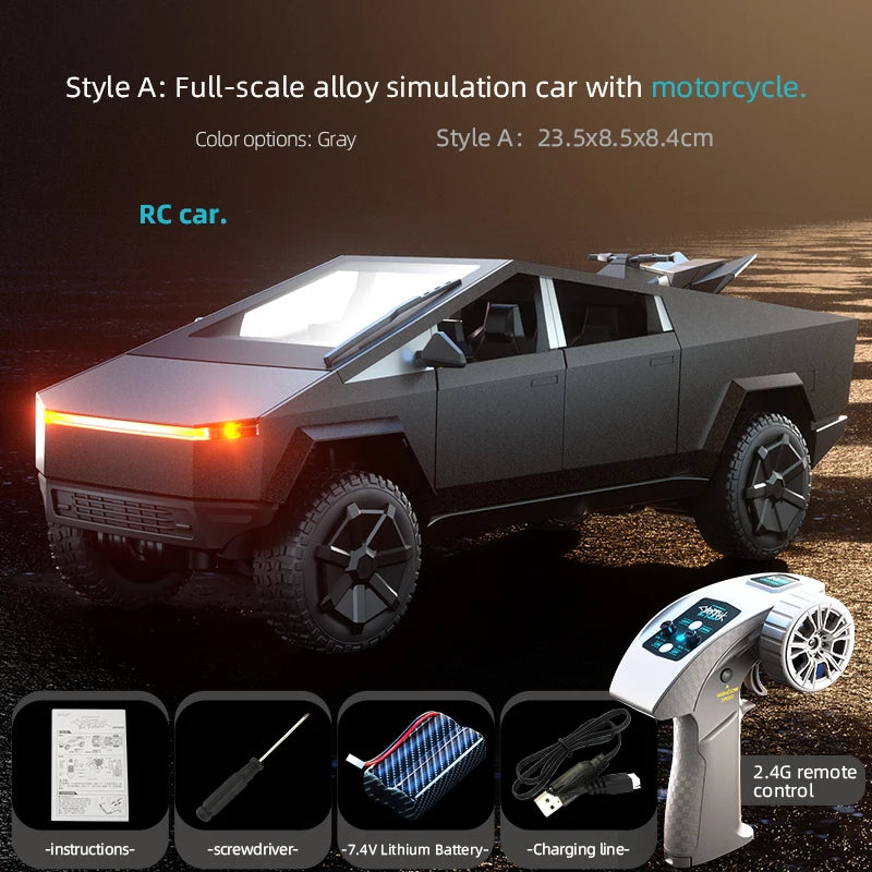 C8817 Alloy RC Car Remote Control Car Simulation Camping Equipment Pickup Truck Model Rc Car Kids Toys Boy Gifts