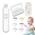 Kids Electric Nail File 360 Degree Rotating Light up Nail Clipper Low Noise Children Nail File Lightweight Nail Clippers For