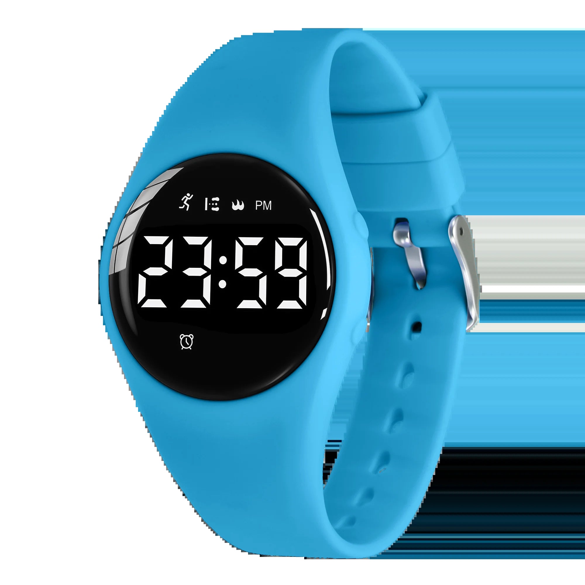 Kids Fitness Watch Digital Activity Tracker Watch for Kids Ages 3-12 Non-Bluetooth Alarm Count Steps Wrist Watch for Kids